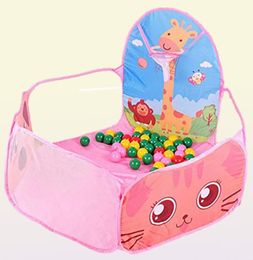 Tenten en schuilplaatsen draagbare baby -playpen outdoor indoor ball pool play tent kinderen veilige opvouwbare playpen -ballen voor cadeaus7127965