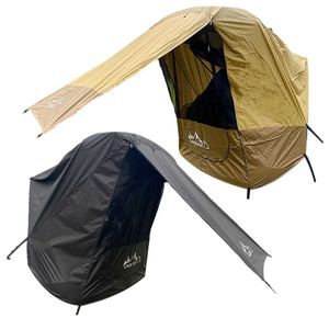 Tentes et abris Tente de coffre de voiture portable pare-soleil imperméable à la pluie tente d'extension arrière de véhicule tente de coffre SUV pour randonnée autonome en plein air Camping J230223