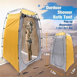 Tenten en Schuilplaatsen Draagbare Buitendouche Tent Buitendouche Bad Paskamer Tent Onderdak Camping Strand Privacy Toilet Voor Zomer Zwemmen 230619