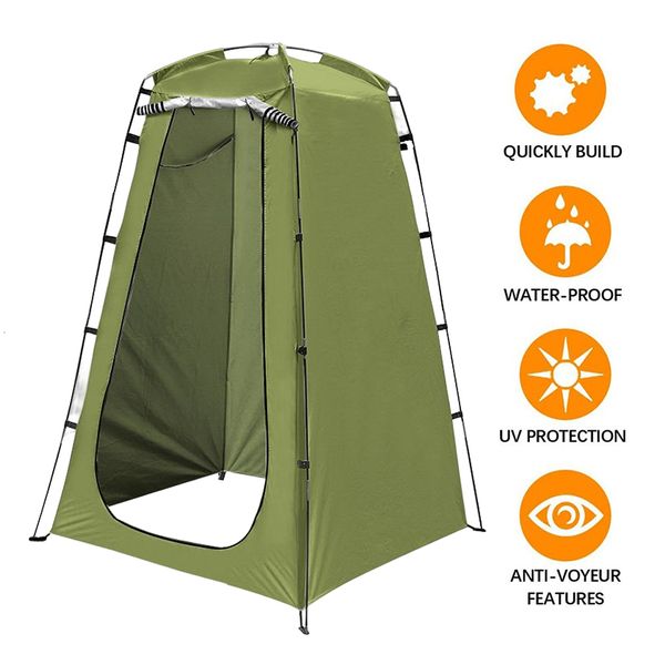 Tentes et abris Portable Tente d'extérieur Confidentialité Camping Douche Toilette Vestiaire Étanche Protection UV Plage Pliante Baignade Pop Up 230726