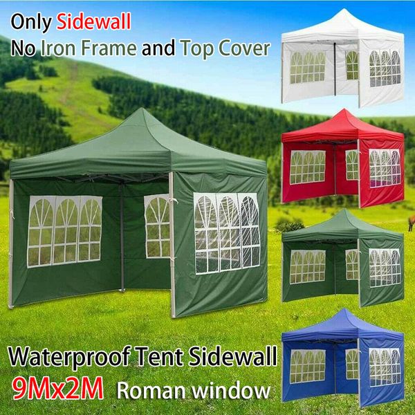 Tentes et abris Portable Oxford tissu imperméable à l'eau jardin ombre mur latéral étanche tente couverture de remplacement tentes belvédère accessoires 230526