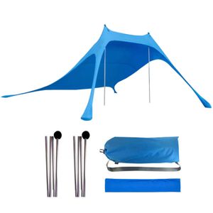 Tentes et abris Crème solaire portable Tente de plage sans sable Auvent de plage Pêche Camping Tente de protection solaire imperméable à l'eau et à la pluie J230223