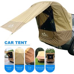 Tentes et abris Portable étanche voiture arrière tente voyage en plein air camping abri léger coffre de voiture tente remorque tente toit pour plage J230223