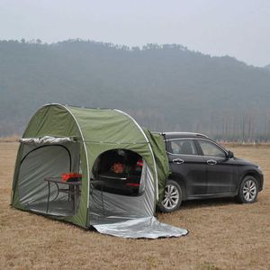 Tenten en schuilplaatsen draagbare waterdichte auto achter tent fietsverlenging tent outdoor camping asion SUV grote ruimte trailer dak top tent J230223