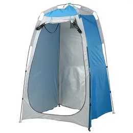 Tentes et abris Tente d'abri de confidentialité Portable Camping en plein air Plage Douche Toilette Changement de soleil Pluie avec fenêtre