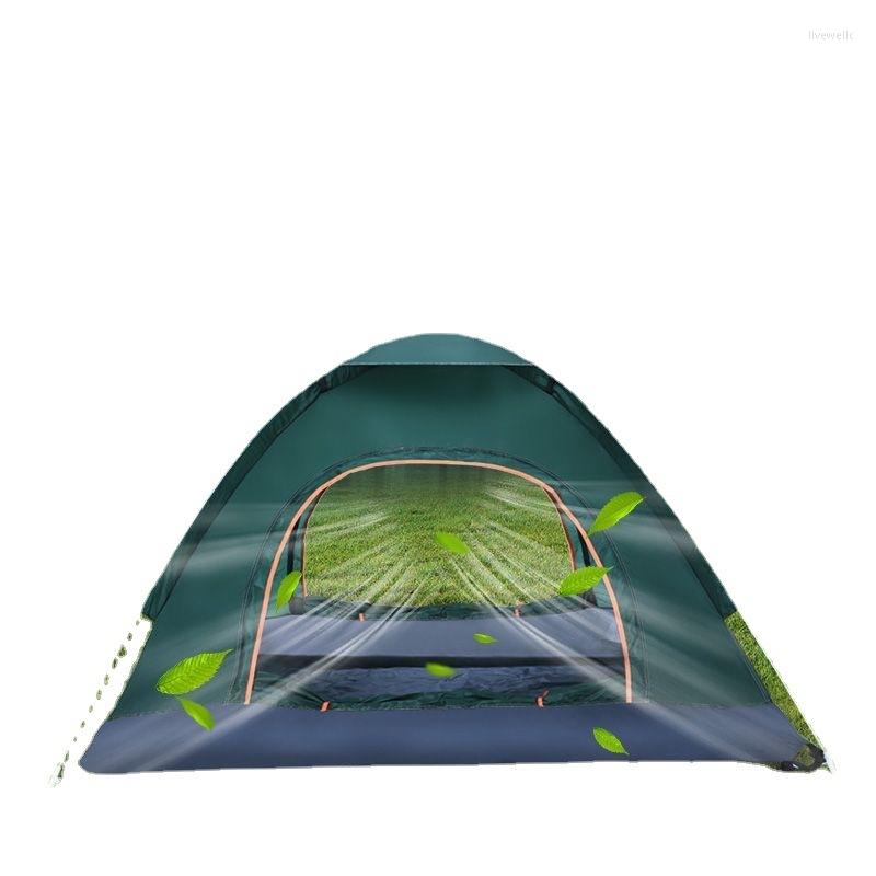 テントとシェルタークイックオープンテントの防水キャンプファミリー屋外llightweightインスタントセットアップツーリスト3-4peopleオートマチック