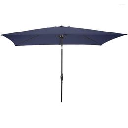 Tenten en schuilplaatsen rechthoekige patio paraplu kleur tiki marineblauwe vracht parasol gradergrijpte paraplu's voor het strand druppel leveren dhfkq