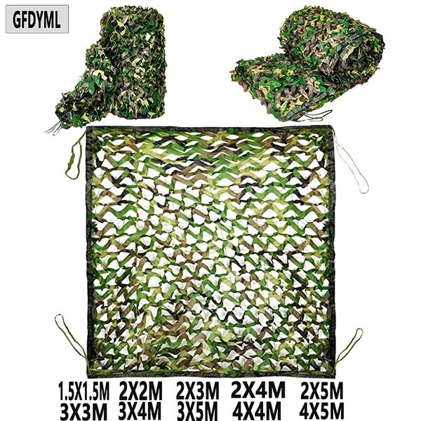 Tentes et Abris Renforcé Militaire Camo Net Chasse Voiture Tente Gazebo Abat-Jour Blanc Vrai Bleu Vert Noir Beige 2x2m4x5m 230726