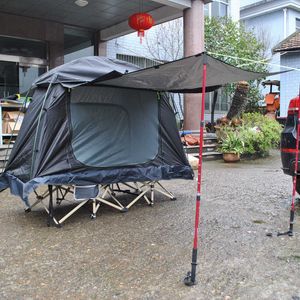 Carpas y Refugios Persona Sola Multifuncional Offtheground Military Camp Tent Impermeable Ultraligero Poste de Aluminio Sin Cama Canopy Stick J230223