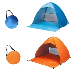 Tenten en schuilplaatsen Zonn tent UP strand vissen lichtgewicht bescherming drinkbare automatische outdoor camping UV instant asion