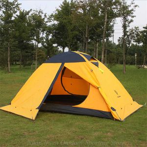 Tenten en schuilplaatsen Super Light Tent Professionele waterdichte dubbele laag brandvertrouwen siliconen nylon vezel buiten camping ultralight sneeuwrok J230223