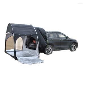 Tenten en schuilplaatsen SUV Auto Achteruitbreiding Tent Fietsopslag Outdoor Camping Luifel Multifunctioneel Grote ruimte Oxford zilver gecoat