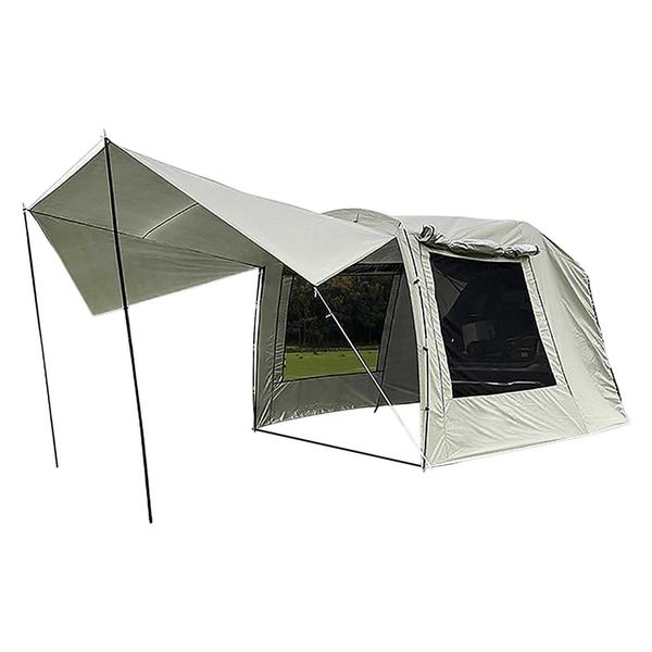 Tentes et abris SUV Tente de coffre de voiture Selfdriving Tour Baecue Tente d'extension de queue de voiture Pare-soleil Imperméable à la pluie Tente de coffre de voyage J230223