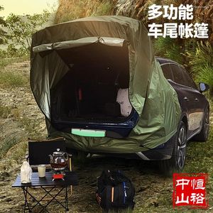 Tenten en schuilplaatsen SUV Tailgate Tent met luifel schaduw Car Dak Luifel Palen waterbestendig kamperen Outdoor Travel Preferred Universa