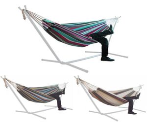 Tentes et abris épaississer la balançoire de jardin en toile sans stand stand striping stripe pour dormir en plein air de camping plage 5838960