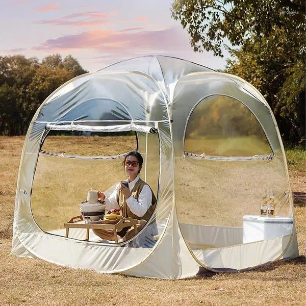 Tiendas de campaña y refugios Tienda transparente Cielo estrellado Casa de burbujas al aire libre Campamento Invierno Calor Sala de sol Restaurante Camping Picnic