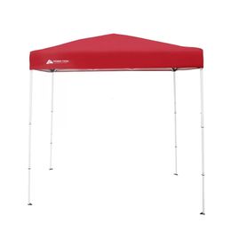 Tentes et abris Tente de voyage pour camping Rouge Brillant ; Dimensions assemblées 4 pi x 6 85 po dôme abri pare-brise maille d'ombrage extérieur 231124