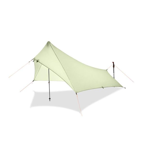 Tiendas de campaña y refugios Lona de tienda de lluvia ultraligera, impermeable 20D Recubrimiento de silicona Nylon Camping Refugio Lluvia con dosel, Lona liviana