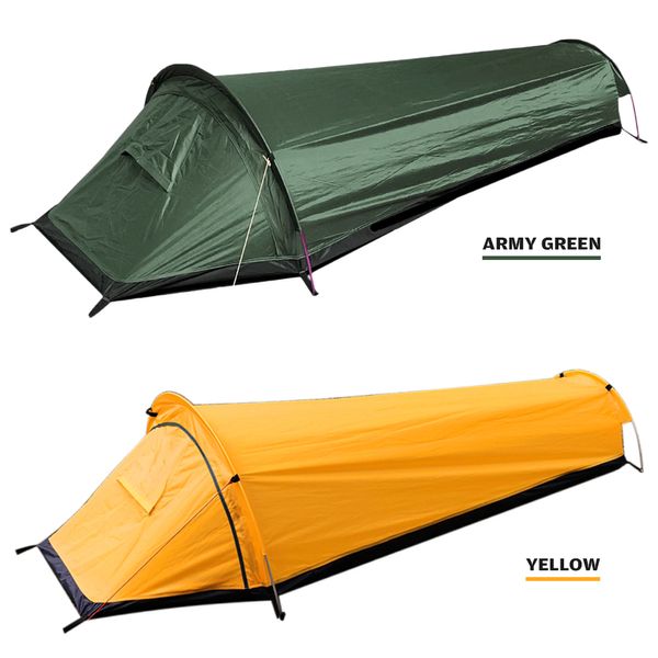 Tentes et abris Tente ultra-légère Randonnée Camping Tente Personne seule Tente extérieure Sac de couchage Grand espace Housse de sac de couchage étanche 230526