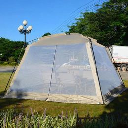 Tenten en schuilplaatsen Paraplu Klamboe Tent voor buitentuin Patio Paraplu's Met Scherm Rits Gaasdeur Waterdicht Net Pergola