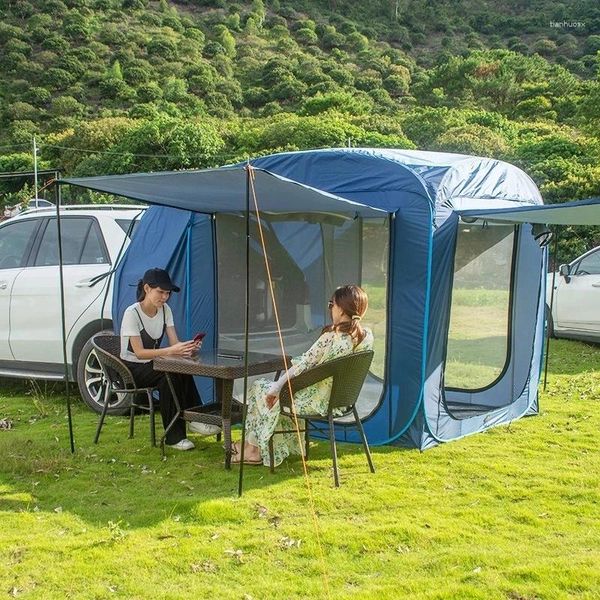 Tentes et abris Tente arrière de voiture à ouverture rapide Camping en plein air Randonnée Pare-soleil Pergola Imperméable Coupe-vent Coffre touristique autonome