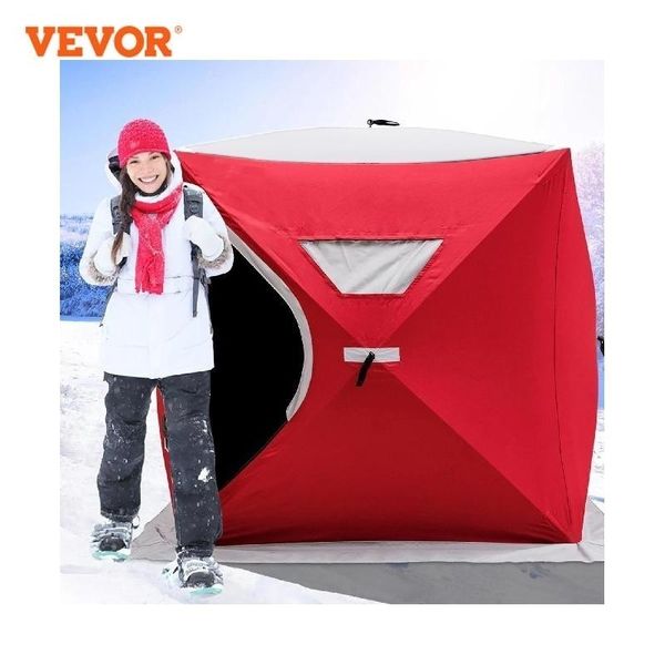 Tentes et abris VEVOR tente de pêche sur glace chaud hiver grand espace épais Camping extérieur coupe-vent imperméable neige ultralarge 231204