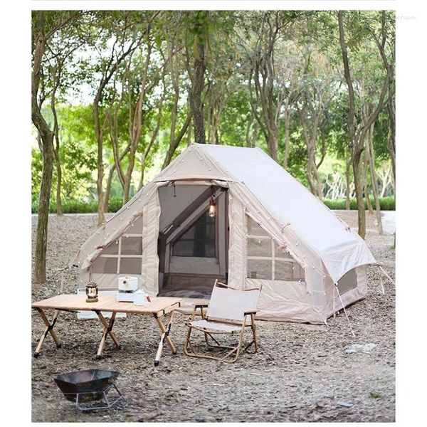 Tentes et abris imperméables tente gonflable Camping de luxe El 5-8 personnes plus grand portable avec pompe à air pour la fête en famille
