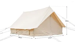 Tentes et abris imperméables grande forêt toile de coton poly toile extérieure cabane camping tente de luxe