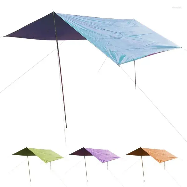 Tentes et abris imperméables Tarp Tente Shade Ultraléger Jardin Auvent Parasol Portable Camping en plein air Auvent Touristique Pique-nique Plage Soleil