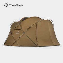 Tenten en schuilplaatsen Wind CNC 4-8 Persoon Familie Camping Tent Outdoor Emotionele 20D Scheurbestendige nylon lichtgewicht siliconen op beide zijden
