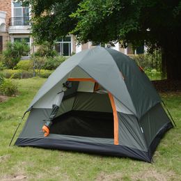 Tenten en schuilplaatsen XC Ushio Upgraded 3-4 Camping Tent gescheiden Dual Layer Family Travel Buiten Tent Naad gelijmd Hoog waterdichte 2*2*1,3M 230526