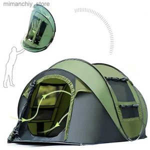 Tenten en schuilplaatsen YOU 1-4 Person Outdoor Camping Tent Vissen Tent Automatische snelle opening Strandfeest Kampeeruitrusting Ultralight tent Q231117