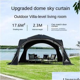 Tentes et abris Yousky Tente extérieure Black Coated Zipper Dome Canopy Cam Parasol Protection solaire Pavillons Drop Livraison Sports Outd Ot5IP