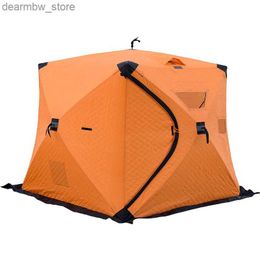 Tenten en schuilplaatsen Yousky tenten Outdoor Camping 3-4 Persoon Oxford Snow Tent Pop Up Reis Tent Ice Fishing Tents L48