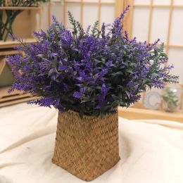 Tenvity Plastic Lavender Artificial Flowers Wedding Home Garden Decor Fake Plant Bouquet Photography Props huishoudelijke producten