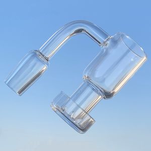 TERP Slurper Quartz Banger Smoking DAB NAIL Volledig gelast 14 mm mannelijke gewricht 90 graden hoek met schotel schuine rand Kleine spleten naadloos voor DAB Rig Glass Bongaccessoires