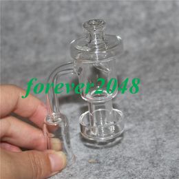 Roken Terp Vacuum Quartz Banger Nail 10/14 / 18mm Mannelijke Vrouwelijke Duidelijke Gezamenlijke Glas Waterpijp Olierouts Dabber Carb Caps Ceramic Nails