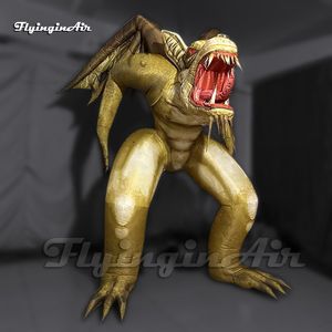 Vreselijk Halloween Monster Large opblaasbare demon Evil Spirit 3m Airblown Goblin met vleugels voor clubfeestdecoratie