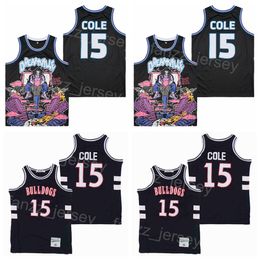 Terry Sanford Jersey High School Basketball 15 Jermaine Cole Brand x 15 Dreamville Shirt Team Color Navy Blue Black Moive HipHop College Cousted Vintage Pullover