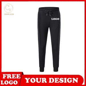 Terry Side Sports Pants Men S Cotton Soft Fitness Jogging Training Lange kleding kan worden aangepast DIY 220713