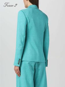 Tesco Casual Elegant Women Pak 2 -delige jas Blazer broek Losse volledige lengte Business Office op maat