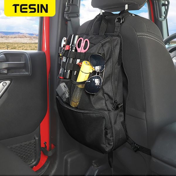 Tesin Car Universal Rangel Storage Sac Copilot Copilot Organizer Sac pour Suzuki Jimny / Jeep Wrangler / Ford Bronco Standing Rangement Accessoires