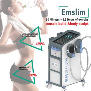 Tesla EMS afslankmachine HI-EMT 4 handgrepen met RF en kussen EMslim sculpt Muscle Trainer Muscle Stimulator Weight Loss butt lift body sculpting Beauty Equipment