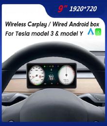 Tesla Model 3 Model Y Digitale auto Dashboard Heads Up Display Cluster CarPlay Android Auto voor Tesla HUD Power Speed Display8747998