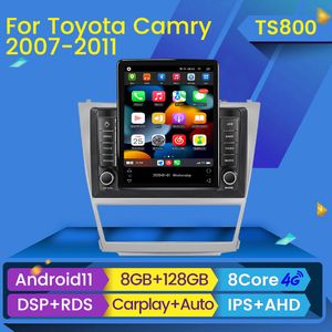 Tesla Style voiture dvd Radio multimédia lecteur vidéo Navigation stéréo GPS Android 2din pour Toyota Camry 6 XV 40 50 2006-2011