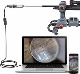 Endoscope rigide Teslong pour l'entretien du canon de fusil, caméra d'inspection visuelle de nettoyage de pistolet avec tige de 26 pouces de long - Convient aux armes à feu de chasse de calibre .20 plus grandes