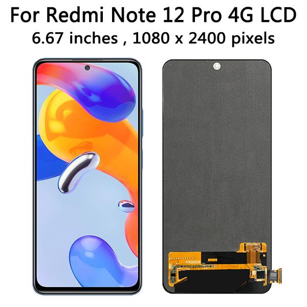 Tester pour Xiaomi Redmi Note 12 Pro 4G 2209116AG Affichage de l'écran tactile Affichage Numétrage de l'écran tactile pour Redmi Note12pro 4G 2209116AG