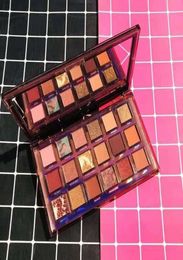 Prueba de venta Naughty 18 Color Paleta de sombras de ojos desnudas Sombra de ojos cremosa Pigmentación de polvo Natural Ojos mate longitud