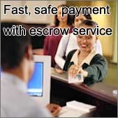 Fast, safe payment with escrow service