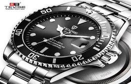 Tevise Fashion Men Quartz Watch Calendar Imperproof Business Watchs Inneildless Steel Mens Watches Relojo Mascuino28968714949